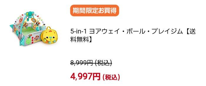 トイザらスの幼児遊具
