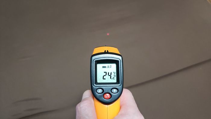 ウレタンマットレスの表面温度