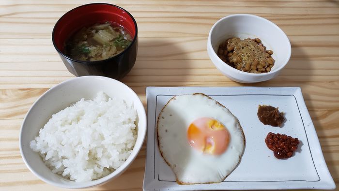 味噌を使った朝ごはん